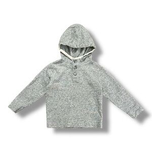 Crewcuts | Marled Gray Hooded Sweatshirt (3T) 🩶